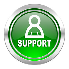 support icon, green button