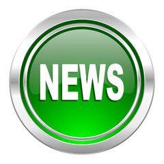 news icon, green button