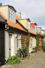 The mill lane street in Aarhus, Denmark