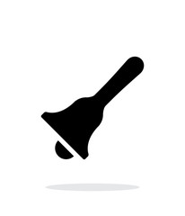 Hand bell simple icon on white background. © Vector Icons