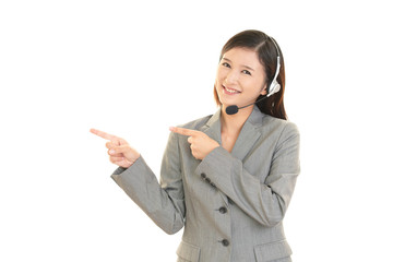 笑顔のオペレーター