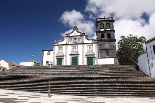 A&ccedil;ores - Sao Miguel - Eglise principale de Ribeira Grande