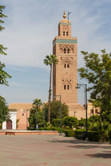 Fototapeta na wymiar Marokko, Marrakesh, Koutoubia-moskee