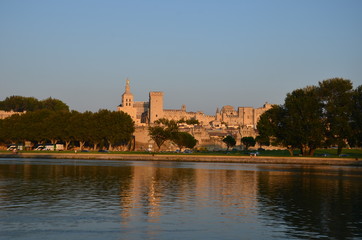 Fototapeta na wymiar Ville fortifiée d'Avignon