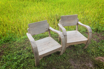 Wooden chairs