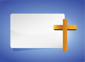cross religious banner illustration design