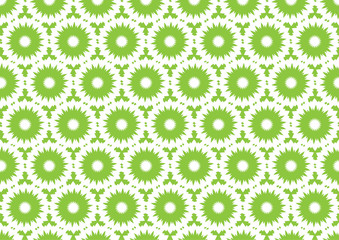 Green Retro Seamless Wallpaper