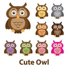 Obraz premium Cute Owls