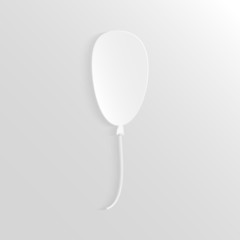 Abstract paper air balloon icon.