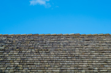 Sky roof of wooden