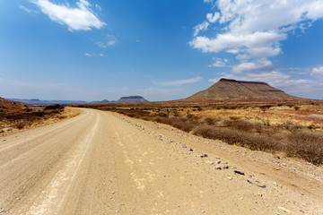 Fototapeta na wymiar panorama of fantrastic Namibia landscape