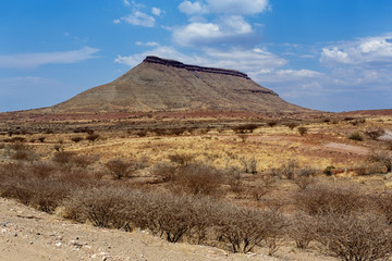 panorama of fantrastic Namibia landscape