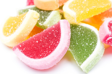 Fruit Jelly Close Up Isolated
