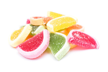 Fruit Jelly Close Up Isolated