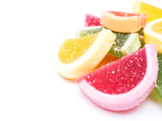 Fruit Jelly Close Up Isolated