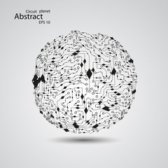 Circuit board planet eps 10