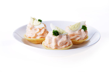 tartlet with cream