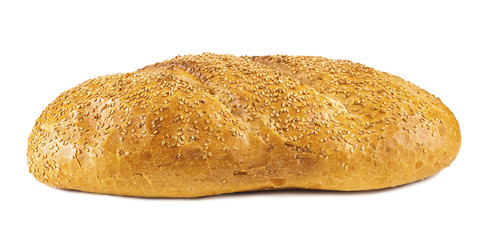 white long loaf with sesame