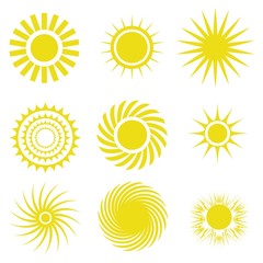 sun icons set
