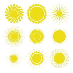 sun icons set