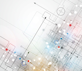 abstract technology background Business & development direction