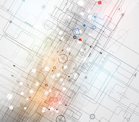 abstract technology background Business & development direction