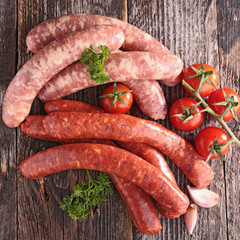 raw sausage