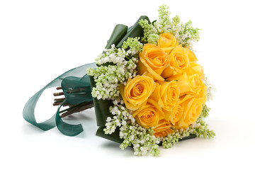 Yellow Roses wedding bouquet © ISO101