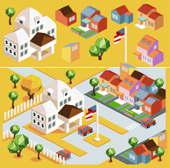 Yellow environment isometric