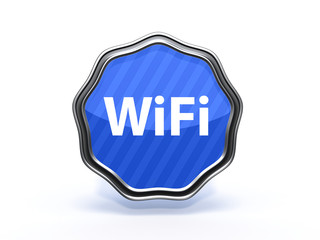wifi star icon on white background