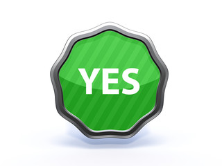 yes star icon on white background
