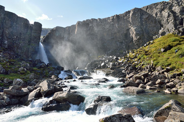 Исландия, горная река