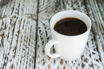 White coffee mug