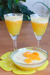 Orange mousse
