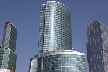 Obraz premium Famous and Beautiful view Skyscrapers City international busine