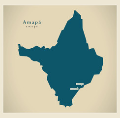 Modern Map - Amapa BR