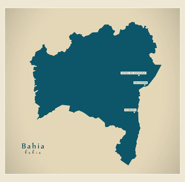 Modern Map - Bahia BR
