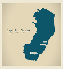 Modern Map - Espirito Santo BR