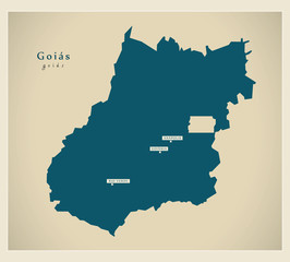 Modern Map - Goias BR