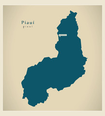 Modern Map - Piaui BR