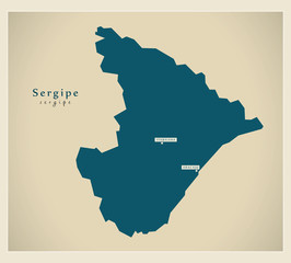 Modern Map - Sergipe BR