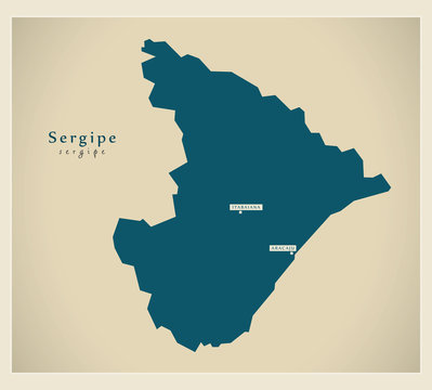 Modern Map - Sergipe BR