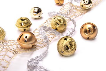 golden jingles and ribbon