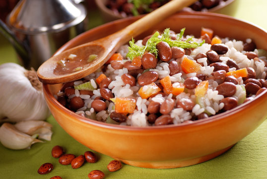 minestra di riso e fagioli