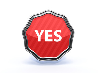 yes star icon on white background