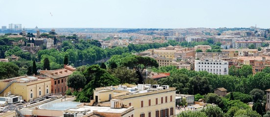 Fototapeta premium Rome aerial view from Vittorio Emanuele monument