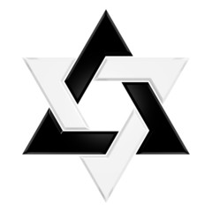 Hexagram - 006B - Black & White