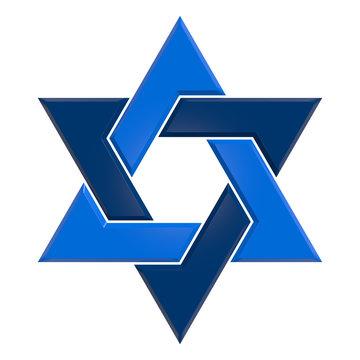 Hexagram - 006B - Blue