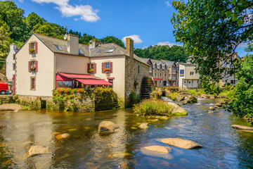 Bretagne-Finistere_Pont-Aven_Wassermühle - obrazy, fototapety, plakaty