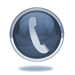 phone pointer icon on white background